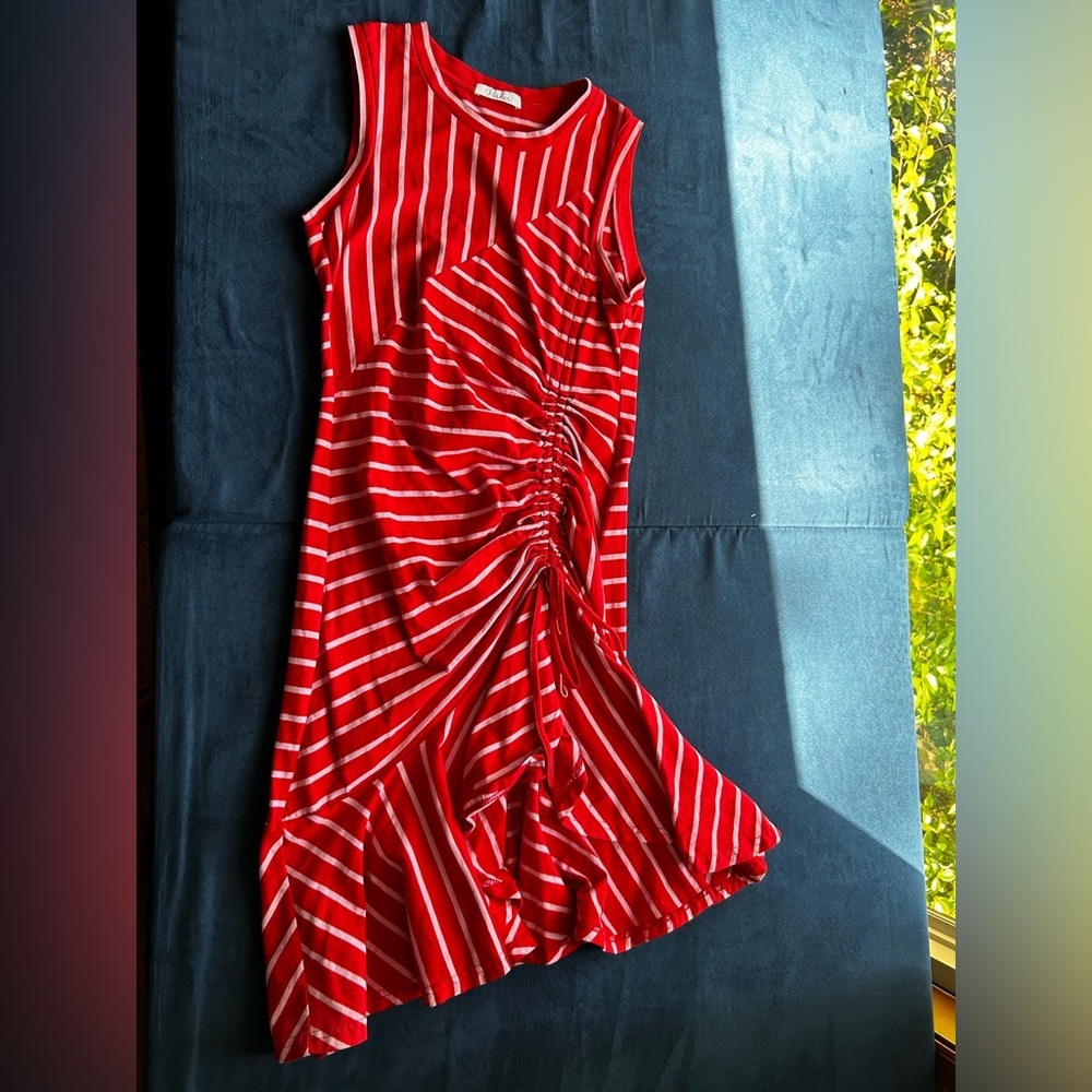 Parker Women's Lucia Ruched Skirt Midi Dress size small - Picture 7 of 10